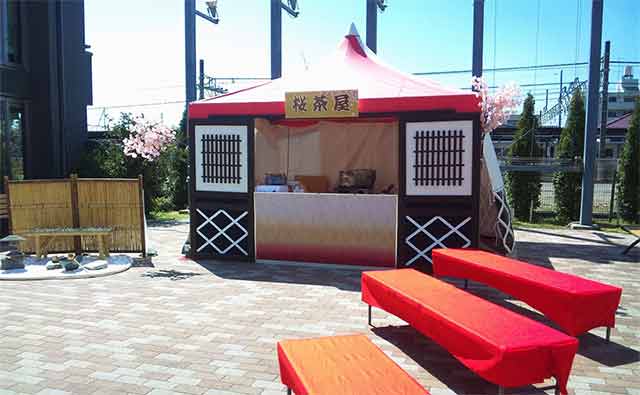 会場装飾例(茶屋)