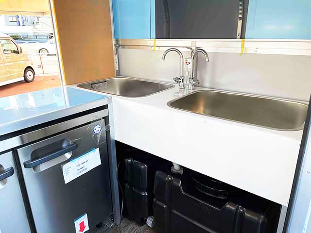 奈良様キッチンカー 2槽シンク