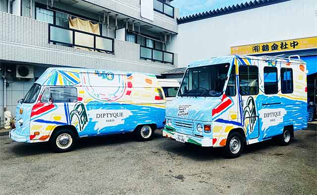 キッチンカーラッピング例