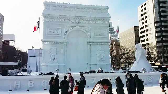 札幌雪まつりの風景